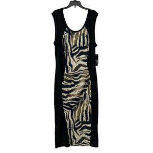 Fashion to Figure NWT Dress 3X Animal Print Sleeveless Bodycon Pullover Size 3X